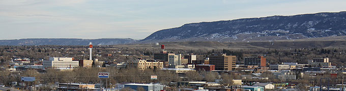 Casper today, looking southeast across downtown. Tom Rea photo.