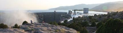 Pathfinder Dam and Reservoir, June 2010. (Tom Rea photo)