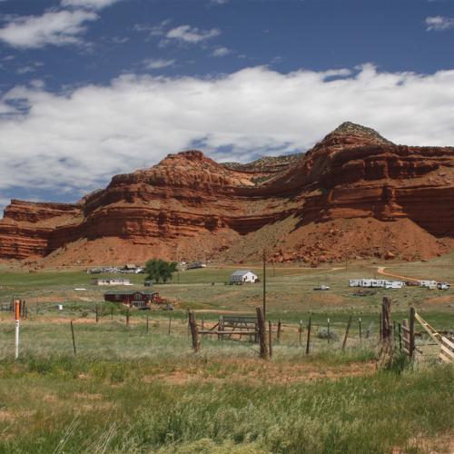 The Red Wall at Barnum, Wyo., in Johnson County. Wyoming can be especially beautiful when it’s green. Tom Rea photo. 