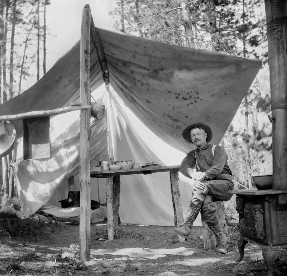 Bert Oldman, 1906. (Lora Webb Nichols Archive/American Heritage Center)