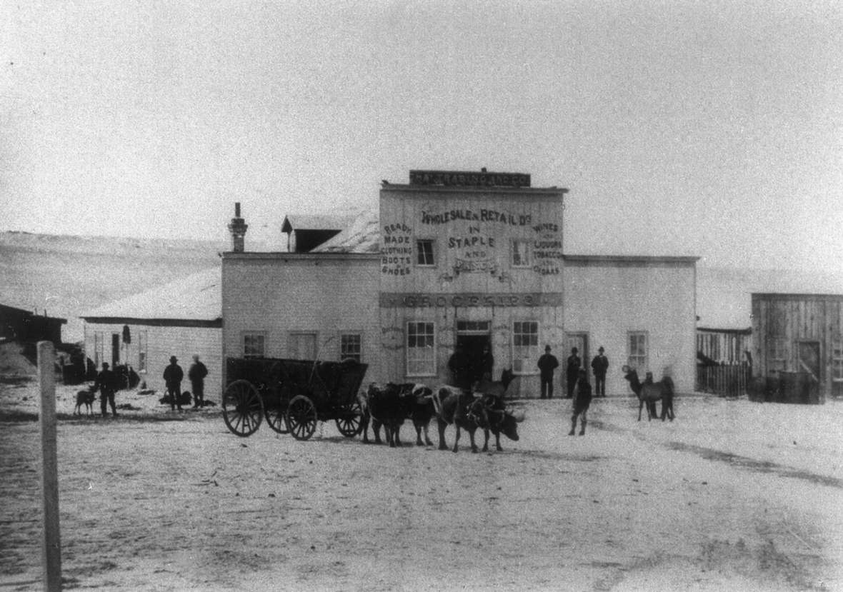 The Trabings’ store and way station at Crazy Woman Crossing was one of the first commercial operations in what became Johnson County. The site is on private land. Few traces of it remain. Author's collection.