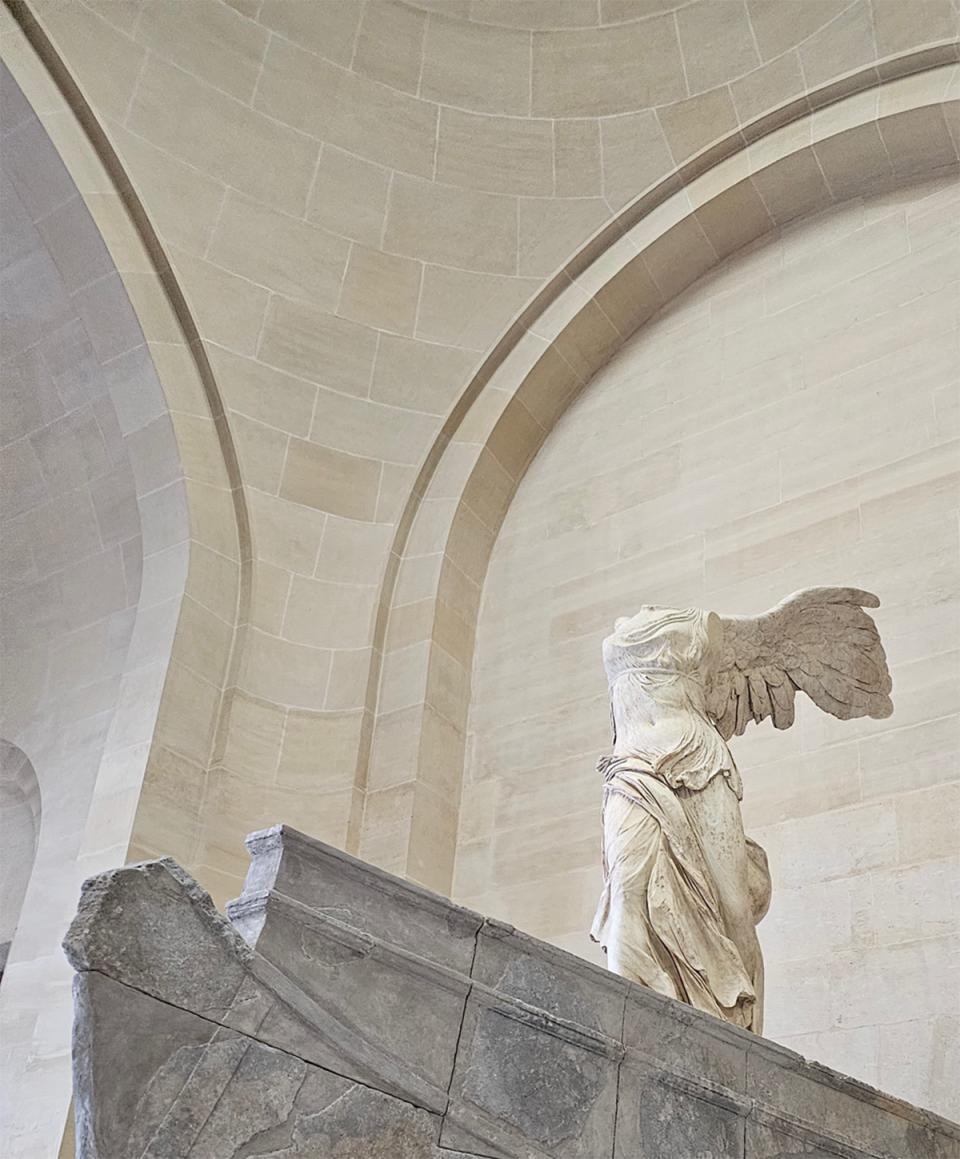 Legislators had theWinged Victory at the Louvre in mind when they approved a design for a new Wyoming State Seal in 1893. Author photo.