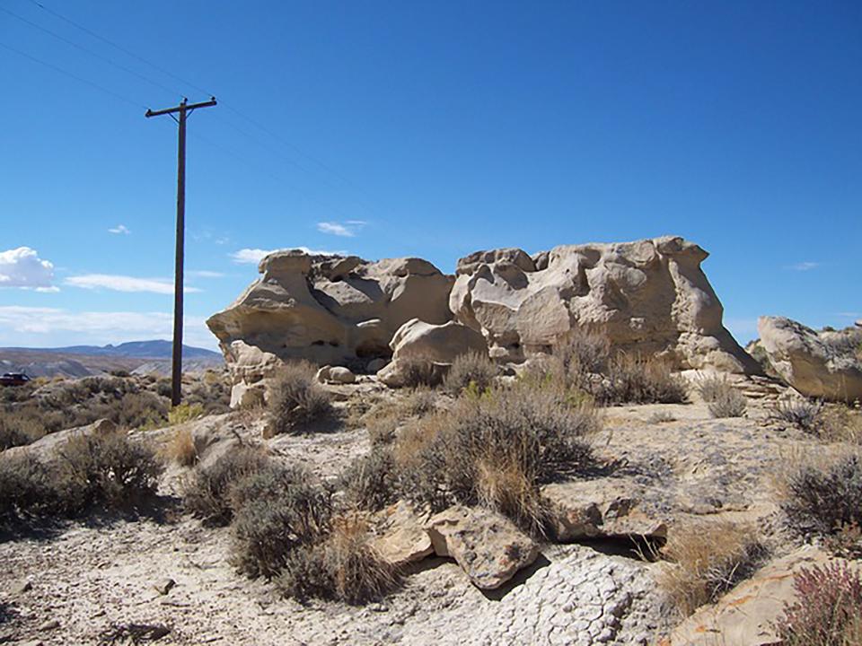 Panel 5 overview.  The view is to the west (Western Archaeological Services)