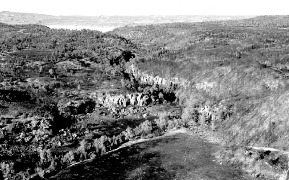 Aerial view of Whoopup Canyon