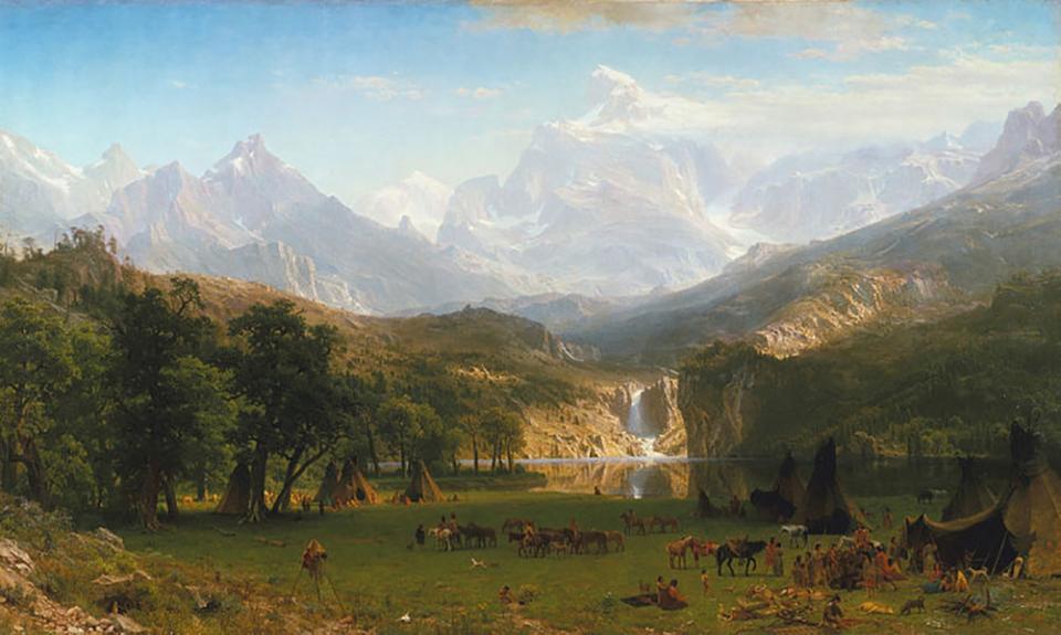 Bierstadt's The Rocky Mountains, Lander’s Peak, 1863. Wikipedia.