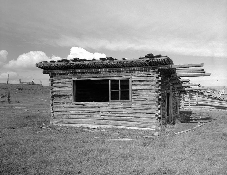 Chicken coop on the Stewart homestead near Burntfork, Wyo. in southwestern Sweetwater County, 1984. Richard Collier, Wyoming SHPO.