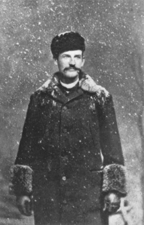 Frank Canton, pictured here in his winter coat. Johnson County Library photo