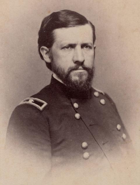 Portrait of Thomas Ewing in military uniform