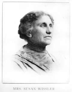 Susan Wissler, Wyoming’s first woman mayor,  came to Dayton in 1890 and was first elected in 1912. Wyoming State Archives.